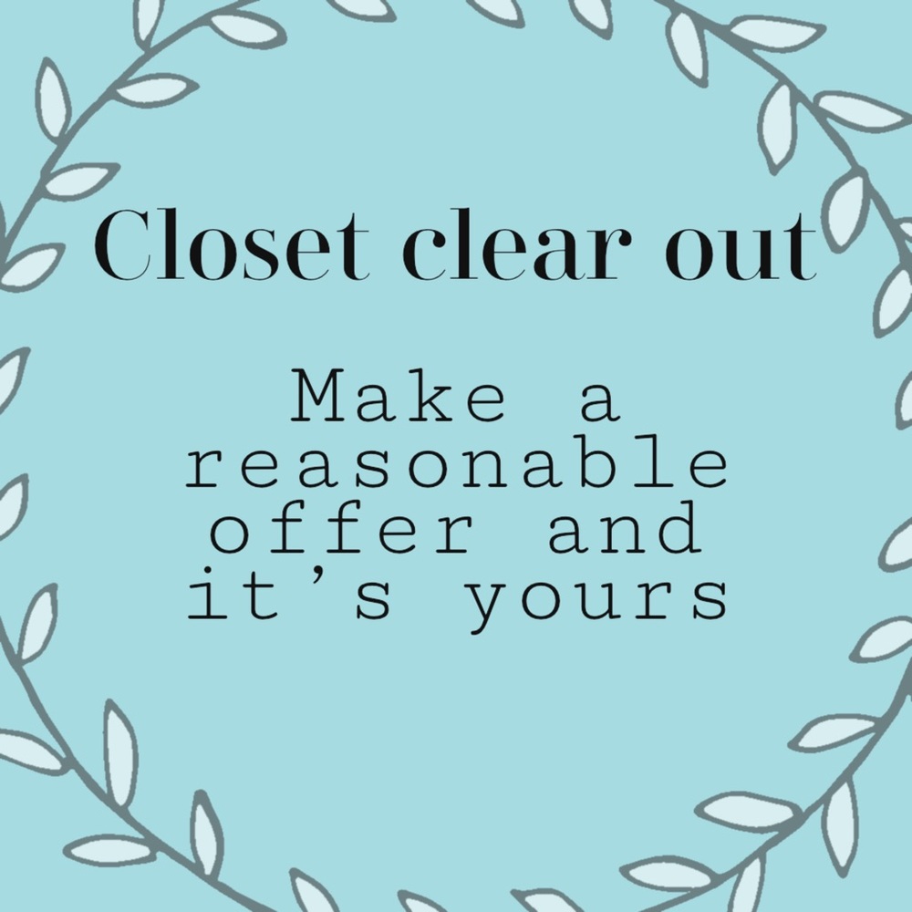 Closet clear out